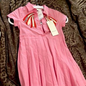 Little girls Gucci dress pink